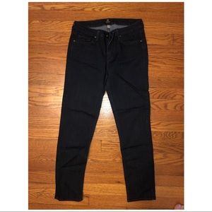JustBlack Ankle Cut Dark Blue Denim (mid-waist)